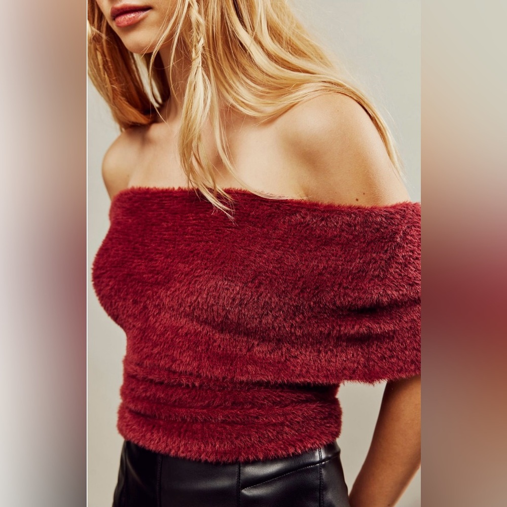 NWT Free People Off The Shoulder Sweater